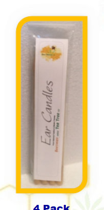 Beeswax Tea Tree Ear Candles 4 pack